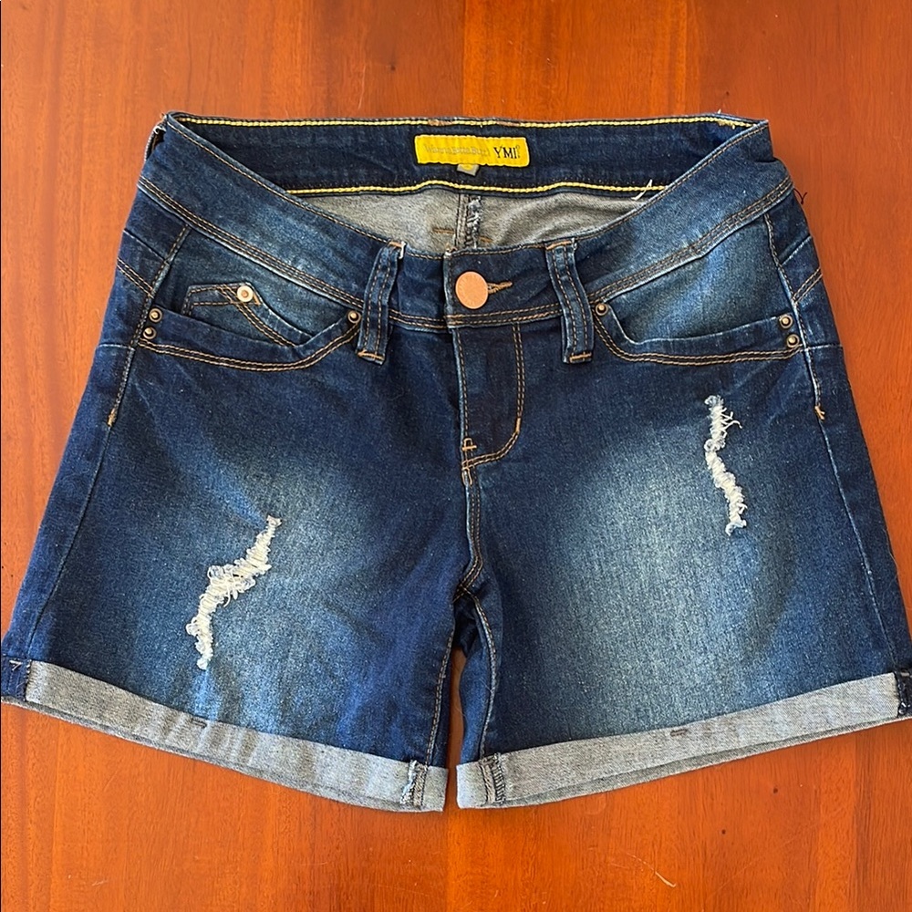 YMI Women's Blue Denim Shorts